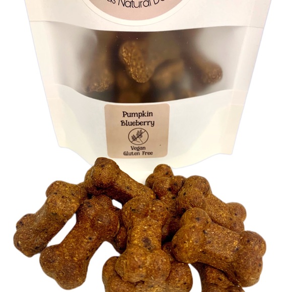 3 Pack Bundle Pumpkin Blueberry Bones Biscuits - All Natural - Picture 5 of 10